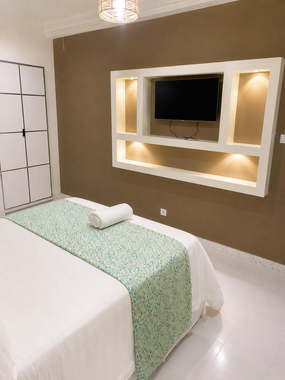 Ambiance d'une chambre de l'hôtel à Saly